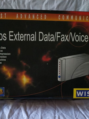 WiseCom 5600bps modem used external Data/Fax/Voice