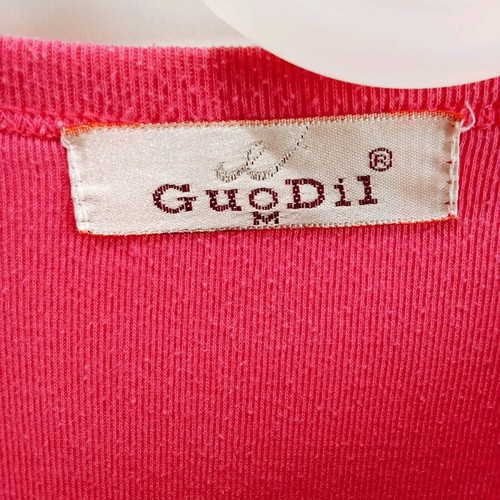 GuoDil sleeveless pink women's blouse used, size M