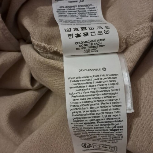 Vero Moda women's summer linen dress new, beige, size S