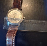 Ρολόι Vogue unisex μεταχειρισμένο, ασημί καντράν με small seconds, ανοξείδωτο ατσάλι