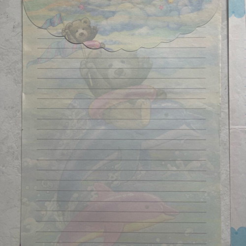 Letter sheets used, pack of 5 with envelopes