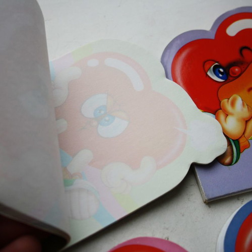 Funny Heart notepads 4 pieces new, Dasen Taiwan 1990