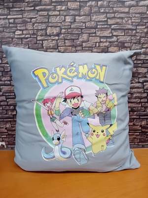 Pokemon μαξιλάρι καινούργιο με Ash, Brock, Misty, Pikachu και Dratini