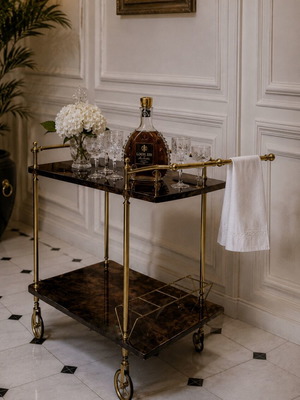 Aldo Tura Italian Serving Trolley like new, 1950 design