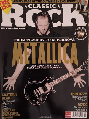 Classic Rock Metallica περιοδικό σαν καινούργιο, τεύχος Οκτώβριος 2008