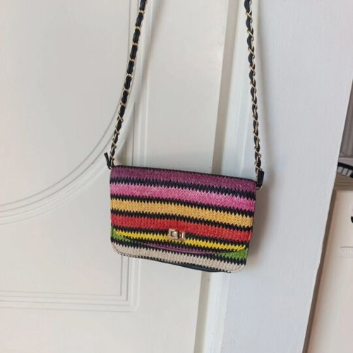 Shoulder bag like new, colorful summer style