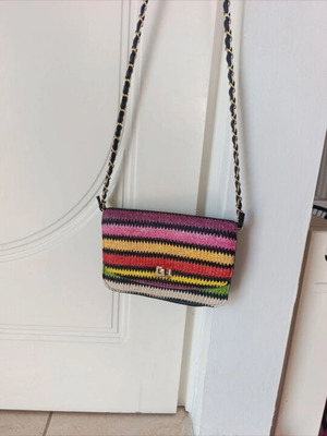 Shoulder bag like new, colorful summer style