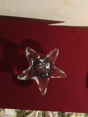 Decorative glass starfish like new collectible