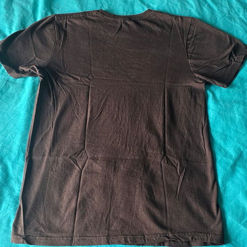 Acherontas T-shirt, size Small, dark brown with gold, Gildan