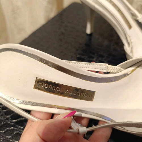 Gianna Kazakou bridal shoes new, size 38, white