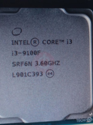 Intel Core i3-9100F quad-core used for Socket 1151 rev 2 without cooler