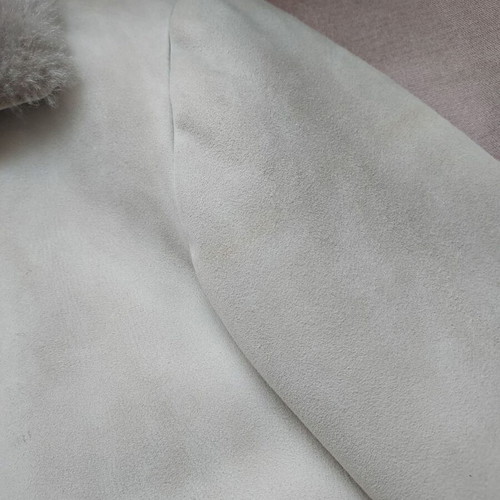 Onyx vintage real shearling jacket, size M, grey