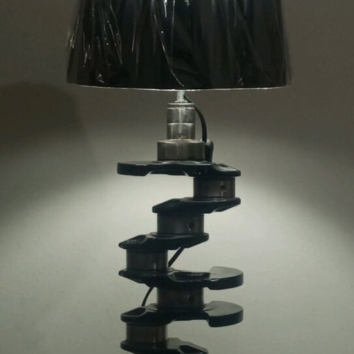 Floor lamp handmade from car crankshaft, new