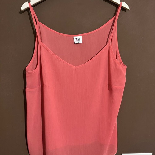 Muslin blouse and coral top set XL Dina like new