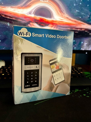Smart Video Doorbell with WiFi new, includes entry tags and PIN