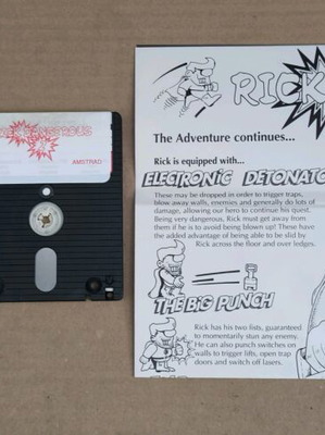 Rick Dangerous 2 Amstrad Disk like new without box