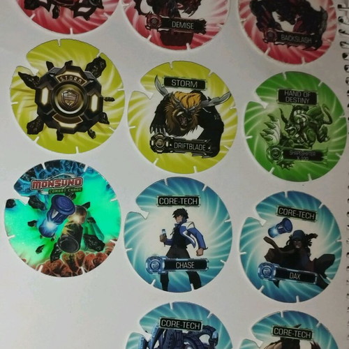 Monsuno Combat Chaos Cheetos caps used