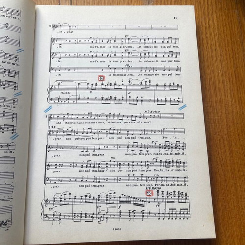 Set of 3 sheet music books by Donizetti and Rossini used