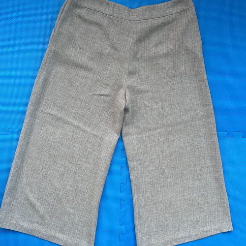 Raxevsky beige zip culottes pants, like new, size Large