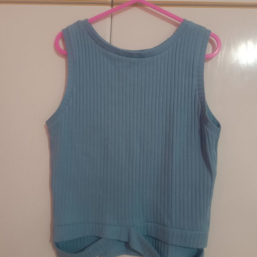 Ebita sleeveless top like new, size 12 years, blue