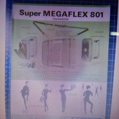 Vintage megaphone used Super Megaflex code 801 from 1962