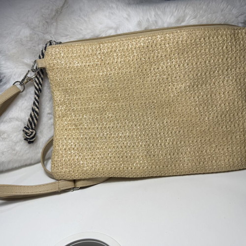 Bag used, beige with watermelon design