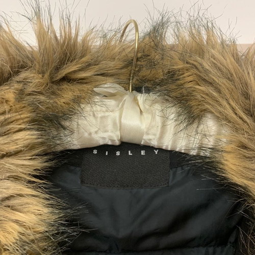 Sisley long down jacket like new, black, size S