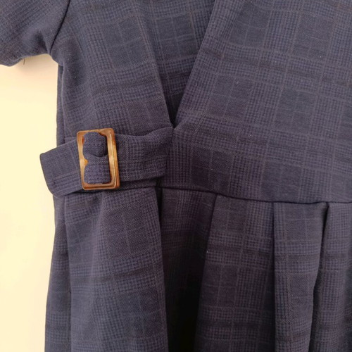 Zara blue nautical check dress like new