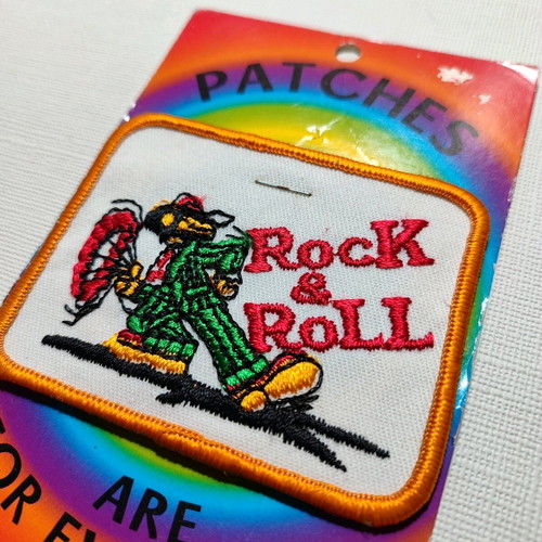 Sew-on patch rock n roll 70s 80s like new