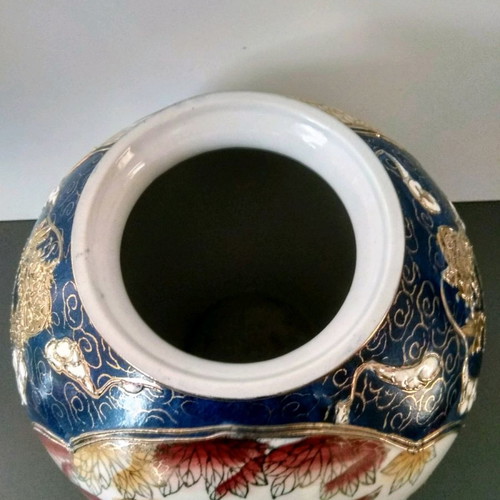 Royal Satsuma vases used, pack of 3, height 23 cm