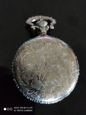 STEVEL pocket watch Quartz like new, silver