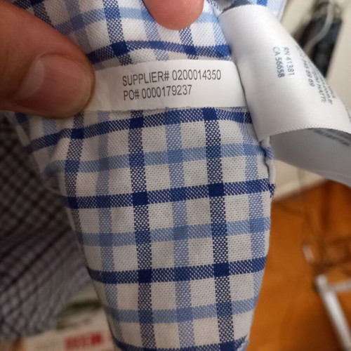 Ralph Lauren Medium shirt, stretch fit Oxford, white and blue
