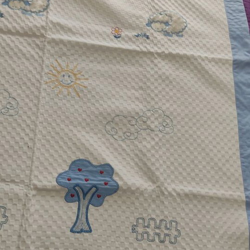 Quilted blanket for boy new, handmade, baby or child
