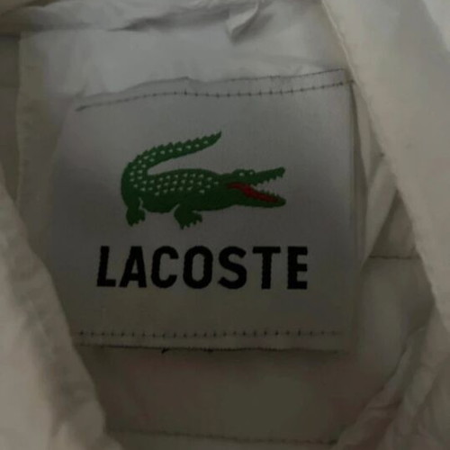 Lacoste vest, white, size M