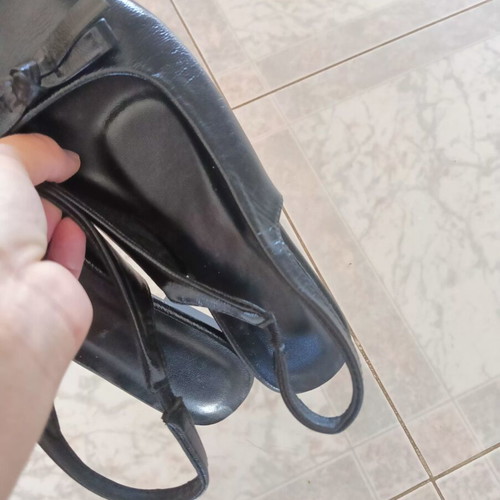 Women's slingback ballerinas black size 37.5 like new