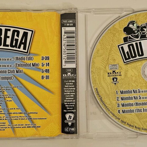 Mambo No 5 Lou Bega CD used, Latin
