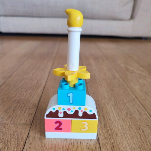 Lego Duplo birthday cake in very good condition for ages 1.5 and up