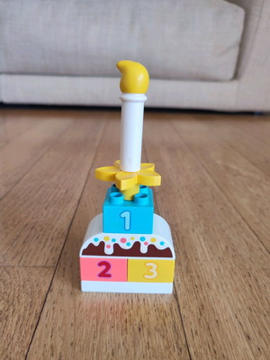 Lego Duplo birthday cake in very good condition for ages 1.5 and up