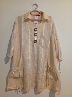 Shirt new, beige, sizes XL and XXL