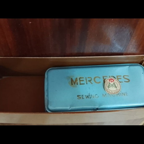 Mersedes sewing machine vintage used with furniture