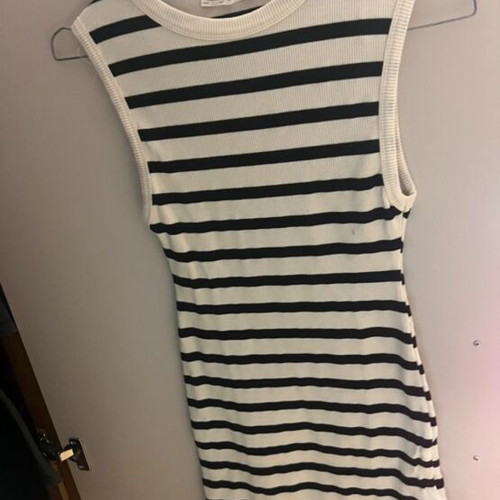 Striped dress Pull & Bear like new, black and white size M