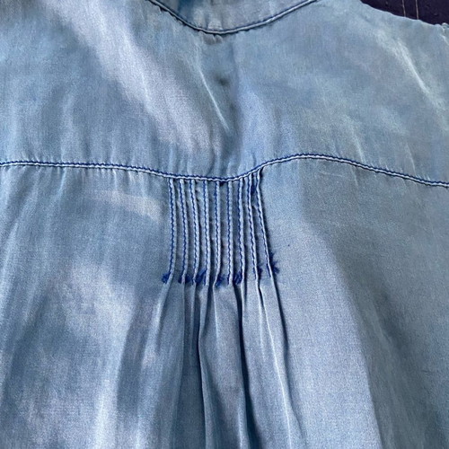 Shirt dress κοντό Zara μεταχειρισμένο, σιέλ σατέν