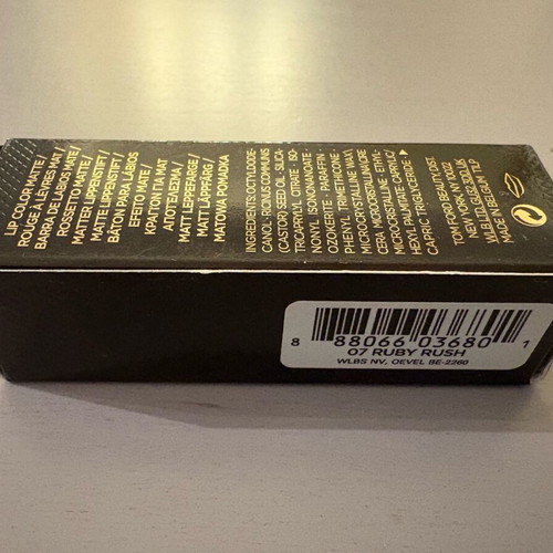 Tom Ford lipstick open but unused