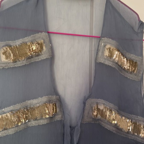 Rococo blouse dress used, size S, blue