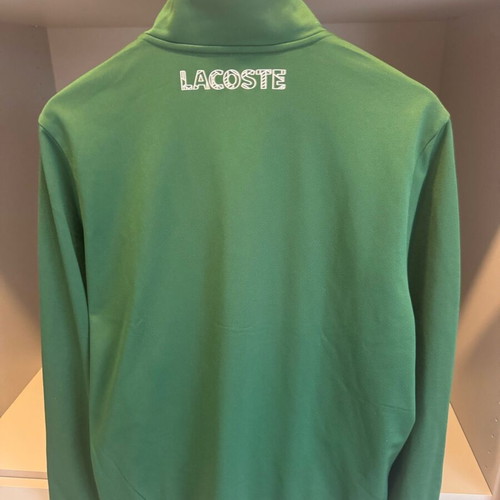 Lacoste jacket L like new, white and green