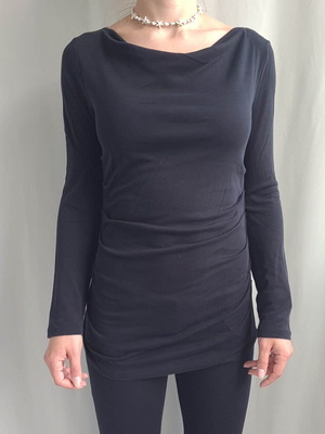 Marc Cain women's blouse size S black cowl neck used