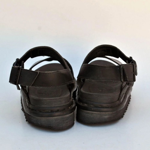 Dr. Martens Voss black leather platform sandals used, size 39
