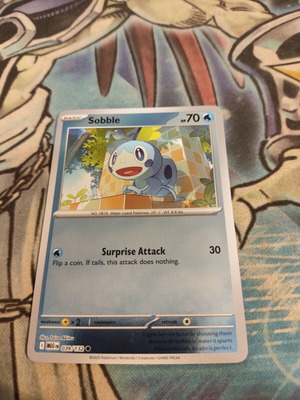 Sobble Pokemon card Reverse Holo like new, Mega Evolution