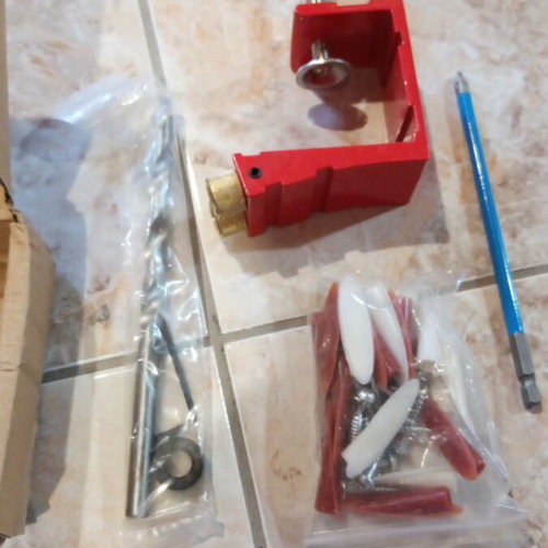 Accessory for hidden (internal) holes new, red aluminum