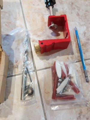 Accessory for hidden (internal) holes new, red aluminum